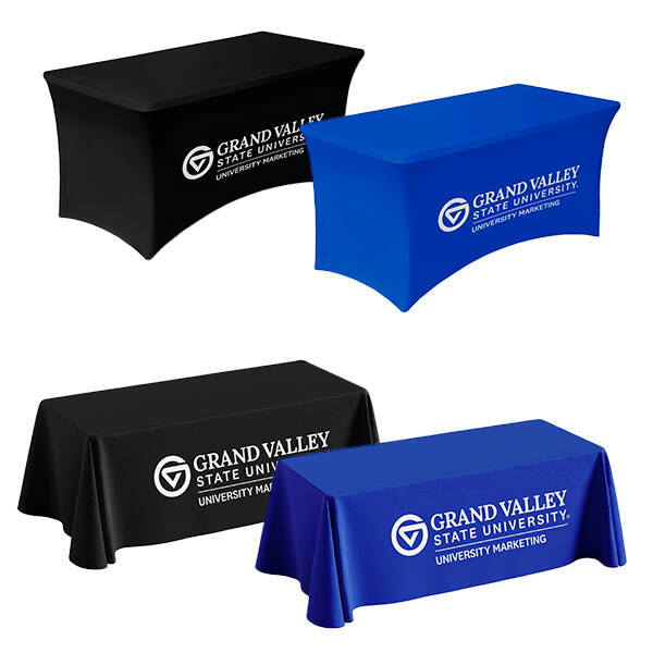 A mockup of 4 table throws